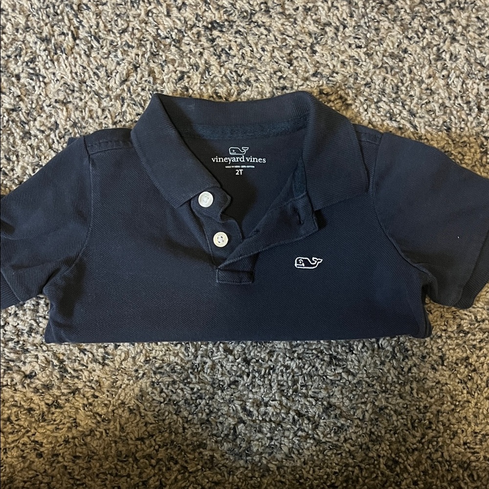 Vineyard Vines Classic Navy Kids Polo
